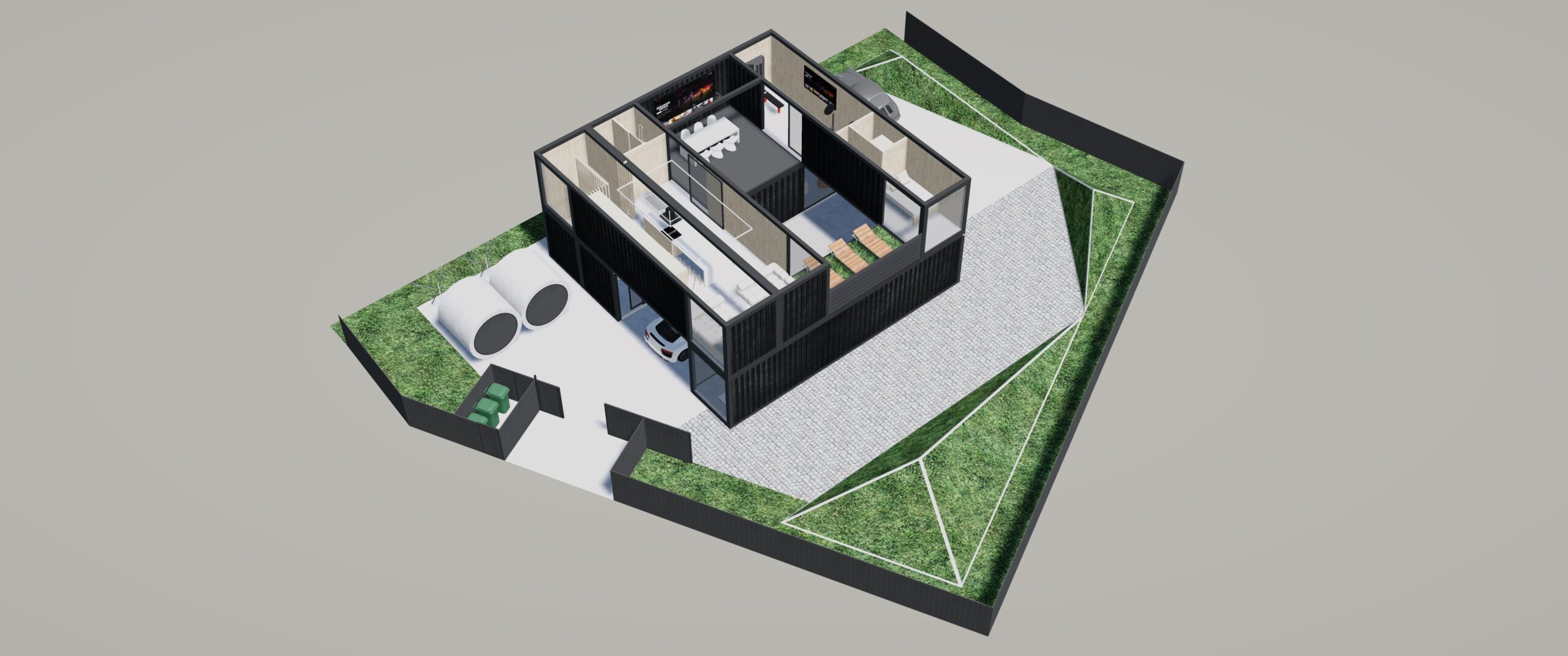 6 CONTAINER DOUBLE HEIGHT HOME
